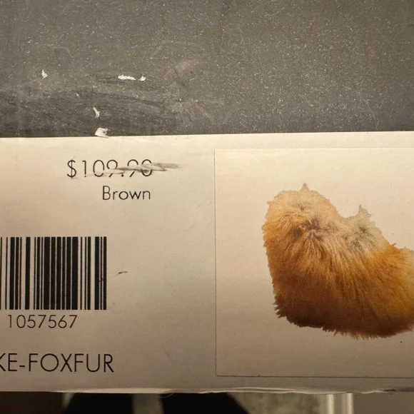 Azalea Wang Jaeke Foxfur Brown Faux Fur Boots Size 8 NIB - Picture 5 of 5